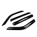 Auto Dynasty 4Pcs Tape-On Window Visor Compatible with 2007 2008 2009 2010 2011 Dodge Nitro 2007-2011, Deflector Rain Guard, Acrylic Black