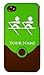 Personalized Case/Cover for iPhone 4/4S - ROWING CREW, ROW - Laser Engraved for Free