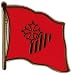 Pin's (épinglette) Drapeau France Languedoc-Roussillon - 2 x 2 cm