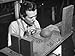 Architect Anthony Zic Working on a Model of the United Nations Headquarters Buildings...