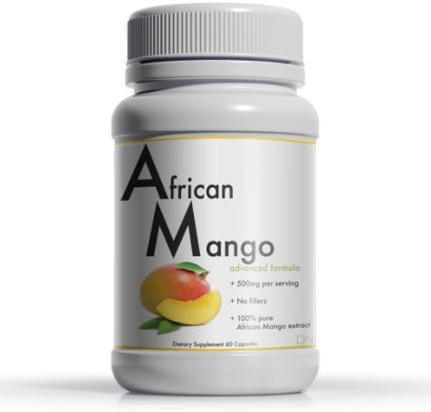 African Mango Pure Extract Max Weight Loss - 500mg 60 Capsules | Daily Nutrition