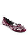 Stud Embellished Suede Flat