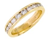 14K Yellow Gold Diamond Band, 1.00 CTW