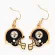Pittsburgh Steelers Helmet Dangle Earrings