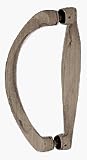CRL 6 Antique Brushed Nickel Back-To-Back Sculptured Solid Pull Handle