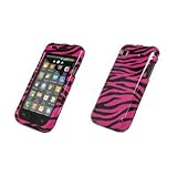 Samsung Vibrant / Galaxy S T959 Black and Hot Pink Zebra Skin Design Hard C ....