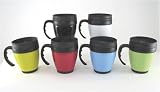 MODA 0673CL 14OZ. TRAVEL MUG ASST. COLOR BL/RD/