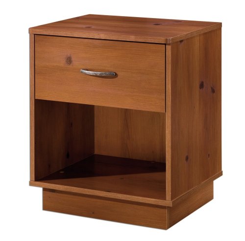 Kitchen: Logik Collection Night Table in Sunny Pine Finish By South Shore Furniture
