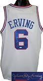 Julius Erving signed Philadelphia 76ers White Prostyle Jersey "Dr. J"- Tri-Star Hologram