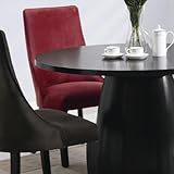 DINING CHAIR,BLACK/BRICK 24Lx22W39-1/2H