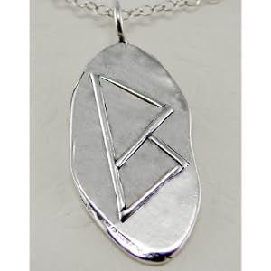 Sterling Silver Opening Rune Symbol Pendant