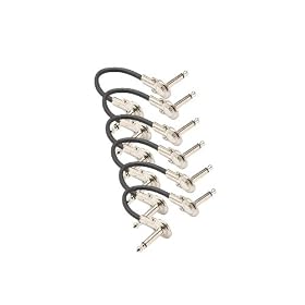 HOSA CFS-607 6-Pack of Traditional Metal Headshell Jumpers for FX Pedals