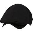 Men's Light Summer Duck Bill Pinstripe Snap Button Ivy Cabbie Hat Cap Navy 56cm