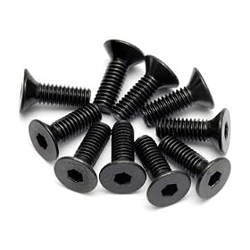 94530 Flat Head Screw M4x12mm Hex Socket (10) from Socket Head Screws