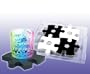 Light Show Coasters and Serving Tray Set - Puzzle Pieces