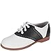 SmartFit Girl's Black/White Saddle Oxford 2 M US