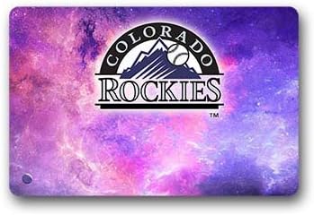 Customized Colorado Rockies Indoor and Outdoor Doormat 23.6"x15.7"