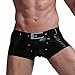 XUBA New Mens Low Rise Sexy Underwear Trunk Boxer Brief Black 1227