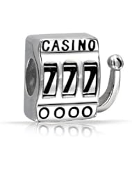 Bling Jewelry Antiqued 925 Silver Casino Slot Machine Charm Bead Fits Pandora