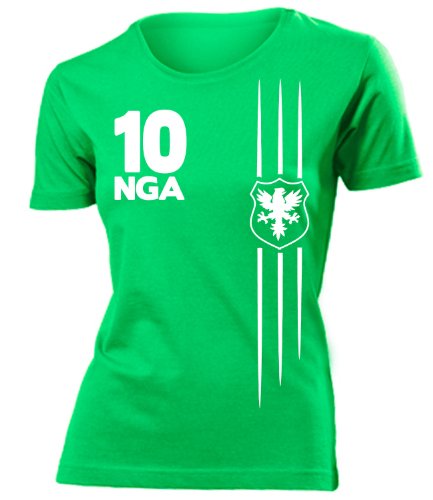 NIGERIA FUSSBALL WM 2014 FANSHIRT 3304(F-Kellygrün) Gr. M