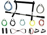 Wacces New Pull Up Chin Up Bar For Exercise Doorway Workout And 16 Pcs Resistance Bands Set For Yoga, Abs Gym Workout