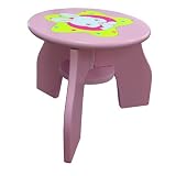Lohasrus Kids Stool HC-15043-C, Non-toxic Dual Painted MDF, Variable colors for your choice, for ages 2 to 8, Free Drawing Book