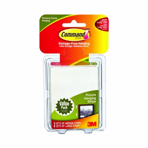 Command Picture Hanging Strips, White
