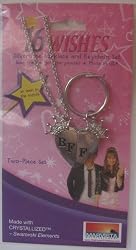 16 Wishes Keychain with Chain Charm Is a Two Piece