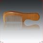 TMDK5-5 - Curved Peach Wood Comb (Whole Pieces) - 5.5 Inches