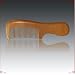 TMDK5-5 - Curved Peach Wood Comb (Whole Pieces) - 5.5 Inches
