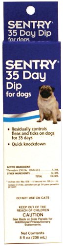Sentry 35 Day Flea and Tick Dip, 8-Ounce