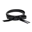 Ladies Black Sweat Heart Bow Bonded Leather Designer Fashion Belt by Milidee