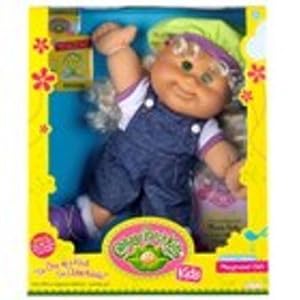 Amazon.com: Cabbage Patch Kids Curly Blonde Hair Blue Eyes ...