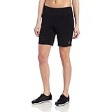 New Balance Women's 8-Inch Training Shorts with Pink Ribbon, Black, Medium