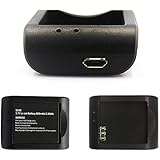 GooKit&reg; Desktop Charger Case + 900mAh 3.7V Li-ion Rechargeable Battery for ANART SPC-01, GooKit Sports camera, for SJ4000/5000/6000