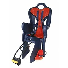 Fahrrad-Kindersitz B.ONE Standard dunkelblau/rot mit Halter EN14344