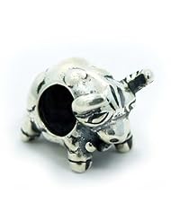 .925 Sterling Silver " Taurus Bull " Quality Charm Bead Compatible with Pandora Chamilia Kay Troll Bracelet