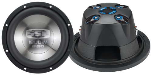 SSL E15D E Series 15 Dual 4 Ohm Voice Coil Subwoofer, 1800 Watts