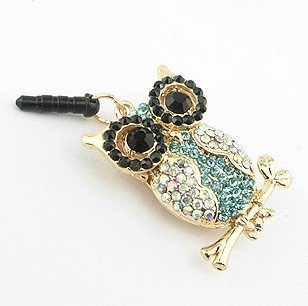 Wisedeal Bling Crystal 3.5mm Rhinestones Night Owl Pattern Cellphone Charms Anti-Dust Dustproof Earphone Audio Headphone Jack Plug Stopper for iPhone 4 4S Samsung Galaxy S2 S3 Note I9220 HTC Sony Nokia Motorola LG Lenovo Wisedeal Bling Crystal 3.5mm Rhinestones Night Owl Pattern Cellphone Charms Anti-Dust Dustproof Earphone Audio Headphone Jack Plug Stopper for iPhone 4 4S Samsung Galaxy S2 S3 Note I9220 HTC Sony Nokia Motorola LG Lenovo