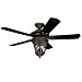 Hunter Prestige 23931 Meadow 52-Inch Midnight-Copper 5-Blade Outdoor Ceiling Fan with Light Fixture