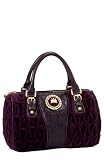 Juicy Couture Crown Madge Satchel Bag Tote Purple