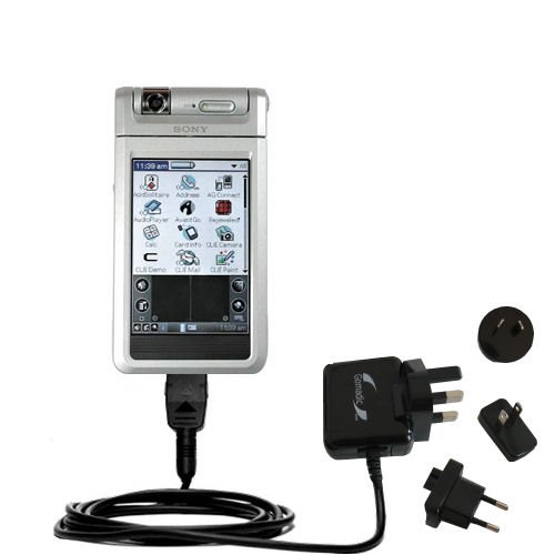 International Wall / AC Charger for the Sony Clie NR60 - Gomadic Brand w/ TipExchange Technology