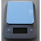 Threatened by competitor Digital Kitchen Scale 1g to 11 lb Capacity with Stainless Steel Platform and Extra Large Blue Back Light LCD Display 2.6 x 1.1 inch