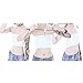 Vinaka Women's Strapless Short Chest Binder Tube Top for Tomboy Lesbian (M, White)