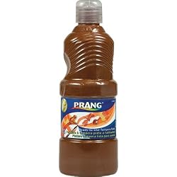 Prang Ready to Use Liquid Tempera Paint, 16 Ounce Bottle, Brown (21607)