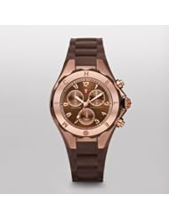 MICHELE Tahitian Jelly Bean Brown Rose Gold Tone, Brown Dial