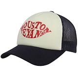Houston Texan Merchandise : Reebok Houston Texans Ladies Navy Blue-Natural Pucker Up Adjustable Trucker Hat