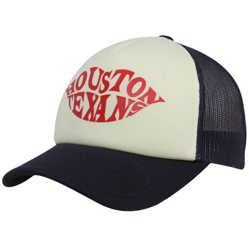 Reebok Houston Texans Ladies Navy Blue-Natural Pucker Up Adjustable Trucker Hat