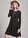 ROMWE Women's Loose T-Shirt Long Sleeves Casual Pockets Plain Dress