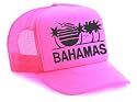 Neon Bahamas Mesh Trucker Hat Cap 80's